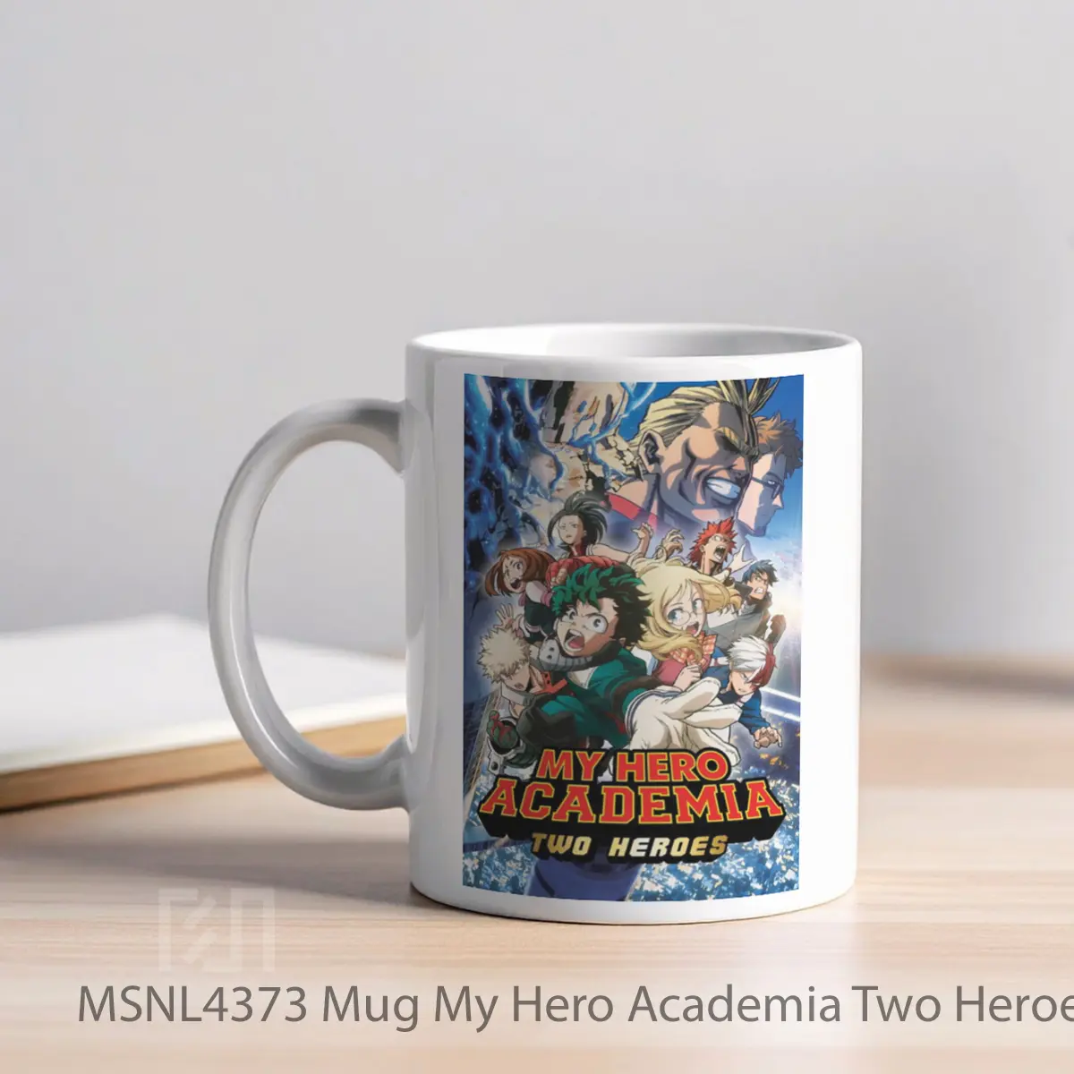 Mug My Hero Academia Two Heroes Gelas Keramik Tema Film MSNL4373 - Tampak Kiri