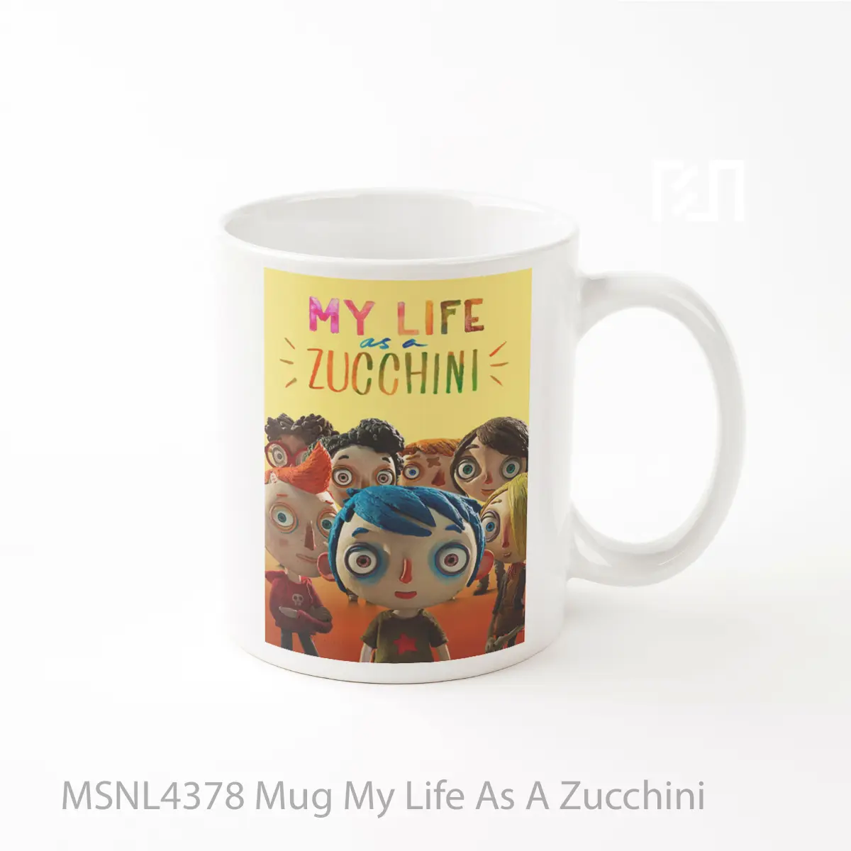 Mug My Life As A Zucchini Gelas Keramik Tema Film MSNL4378