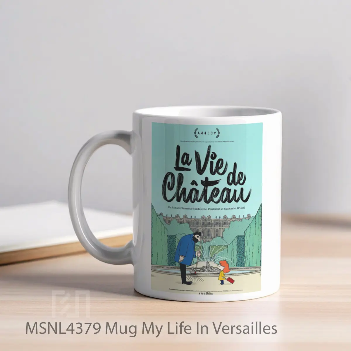 Mug My Life In Versailles Gelas Keramik Tema Film MSNL4379 - Tampak Kiri