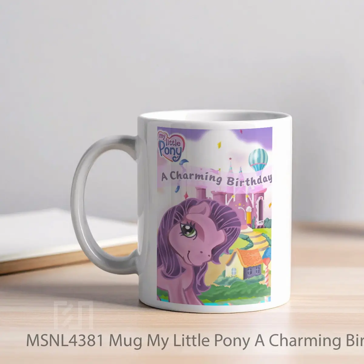 Mug My Little Pony A Charming Birthday Gelas Keramik Tema Film MSNL4381 - Tampak Kiri