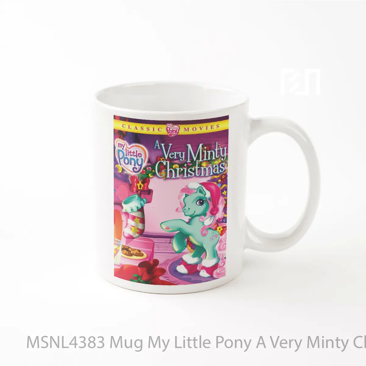Mug My Little Pony A Very Minty Christmas Gelas Keramik Tema Film MSNL4383