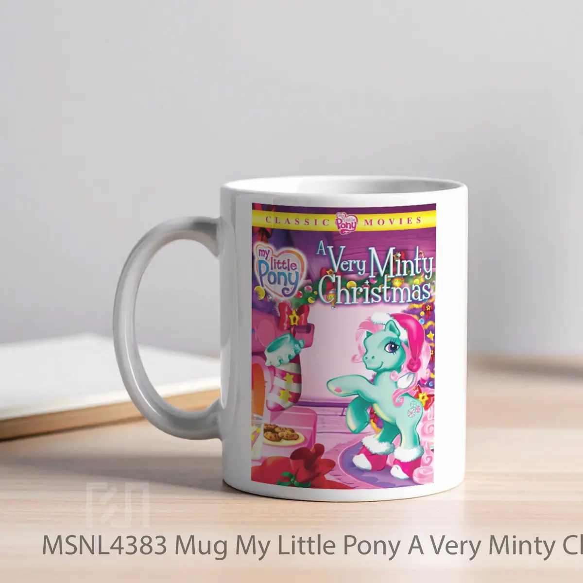Mug My Little Pony A Very Minty Christmas Gelas Keramik Tema Film MSNL4383 - Tampak Kiri