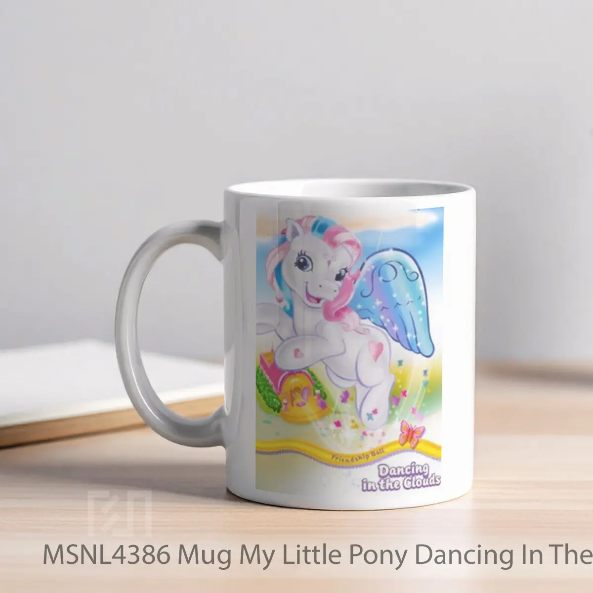 Mug My Little Pony Dancing In The Clouds Gelas Keramik Tema Film MSNL4386 - Tampak Kiri