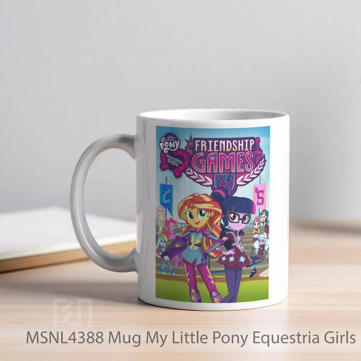 Mug My Little Pony Equestria Girls Friendship Games Gelas Keramik Tema Film MSNL4388 - Tampak Kiri