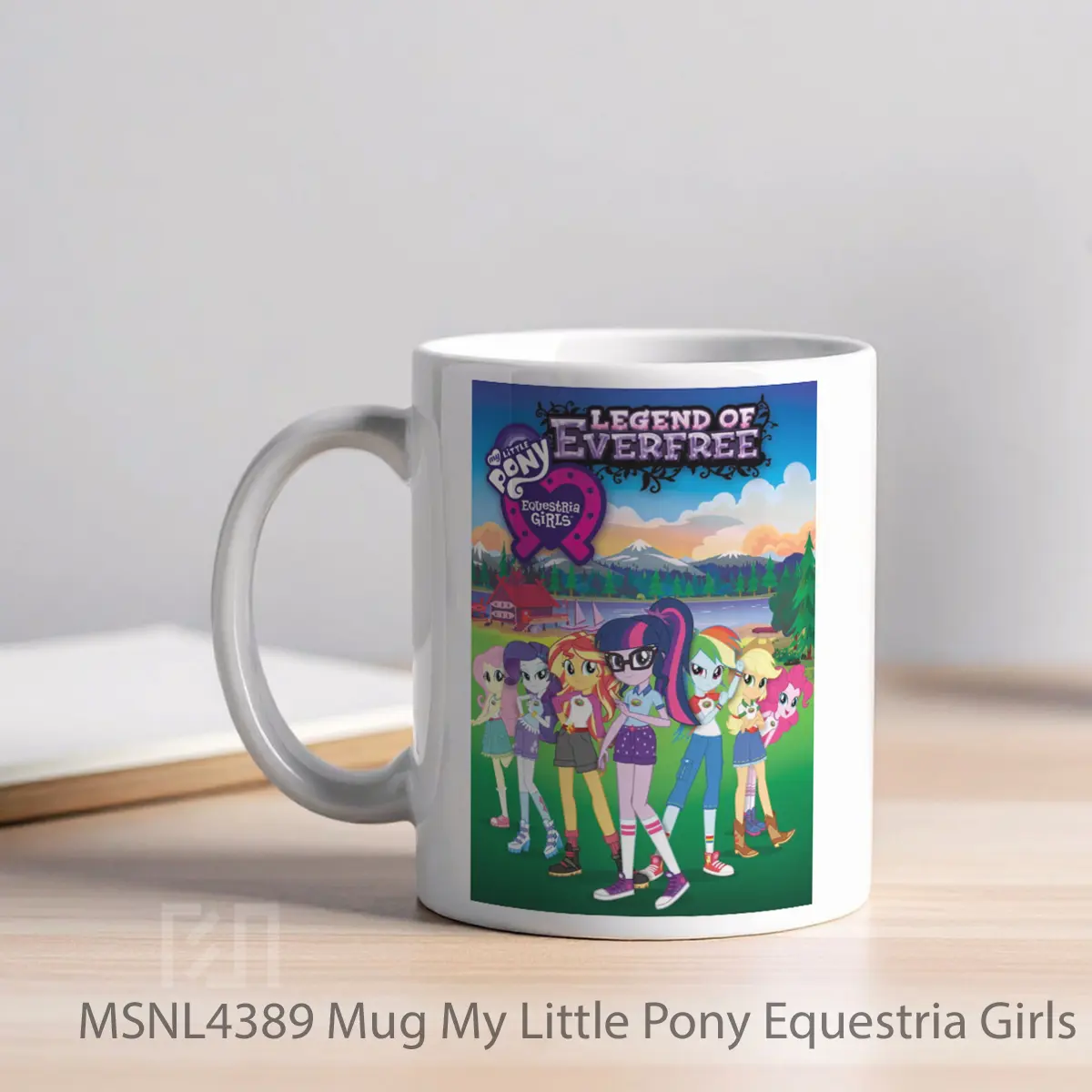 Mug My Little Pony Equestria Girls Legend Of Everfree Gelas Keramik Tema Film MSNL4389 - Tampak Kiri