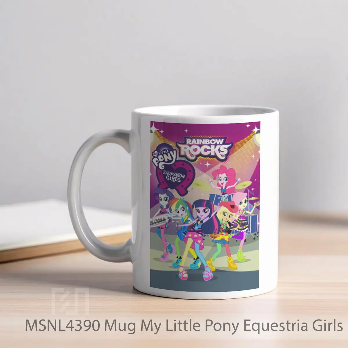 Mug My Little Pony Equestria Girls Rainbow Rocks Gelas Keramik Tema Film MSNL4390 - Tampak Kiri