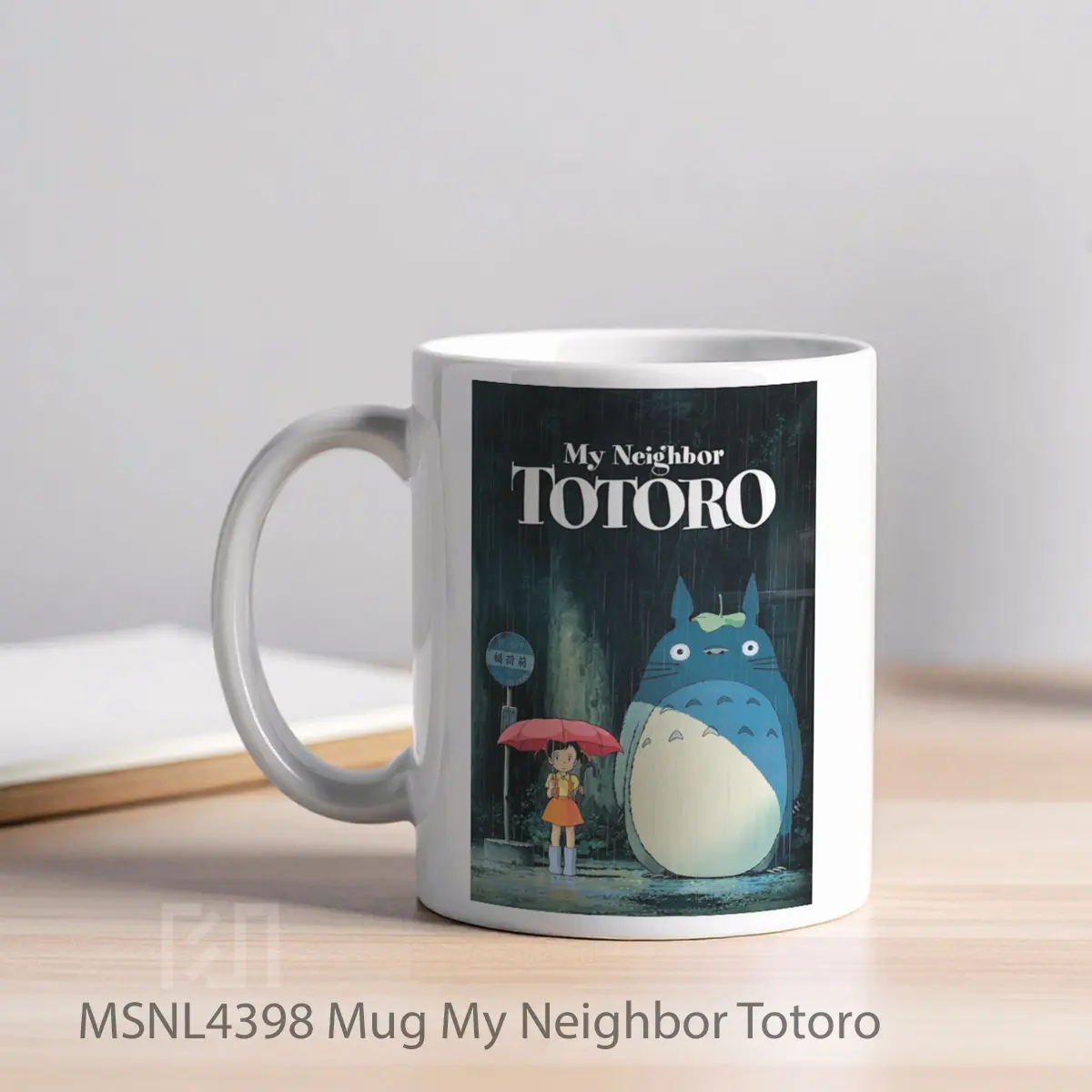 Mug My Neighbor Totoro Gelas Keramik Tema Film MSNL4398 - Tampak Kiri