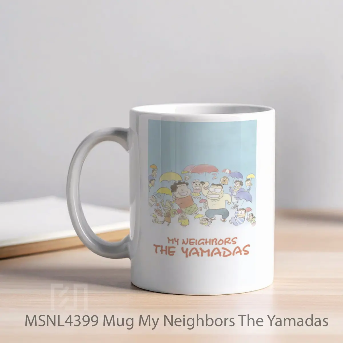 Mug My Neighbors The Yamadas Gelas Keramik Tema Film MSNL4399 - Tampak Kiri