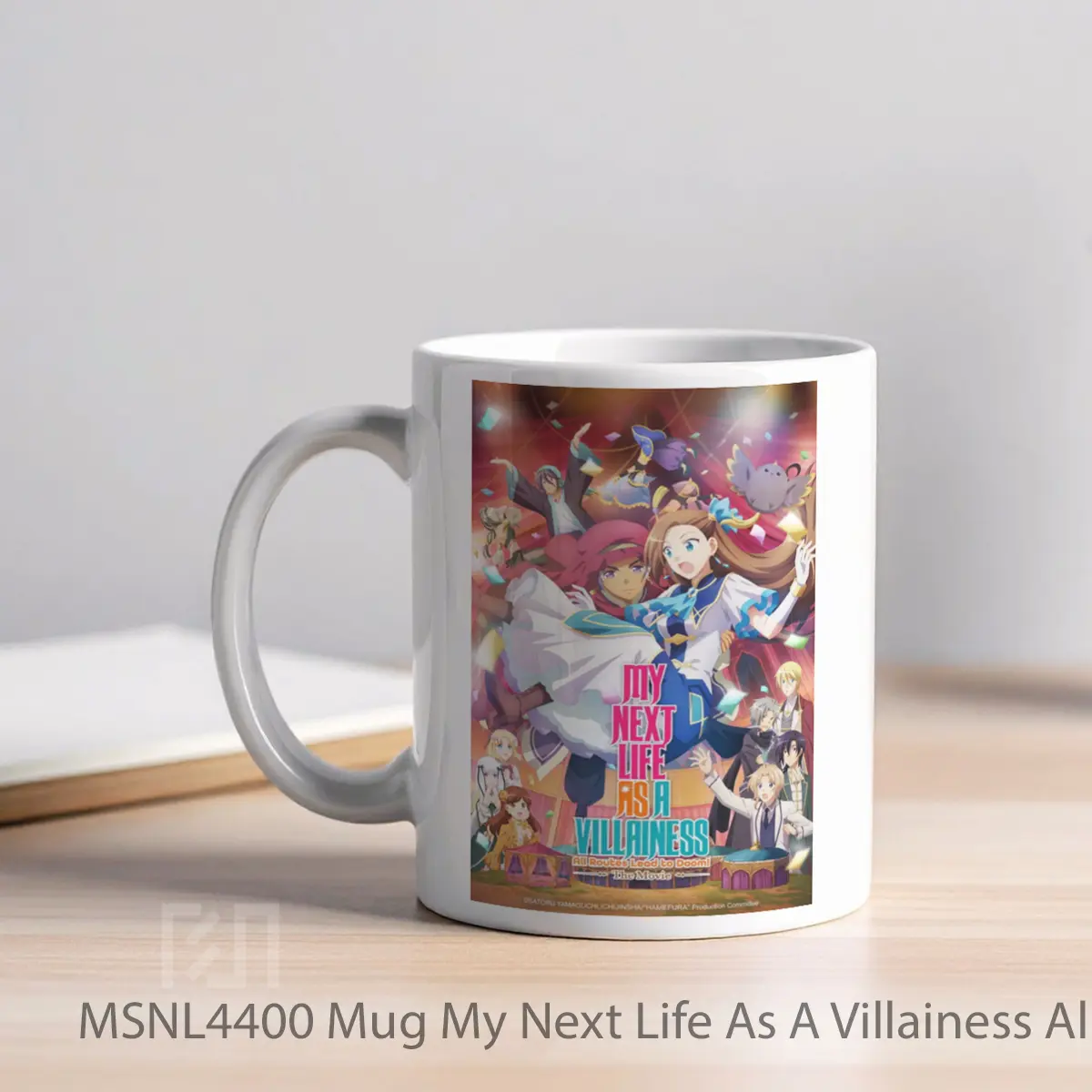 Mug My Next Life As A Villainess All Routes Lead To Doom The Movie Gelas Keramik Tema Film MSNL4400 - Tampak Kiri
