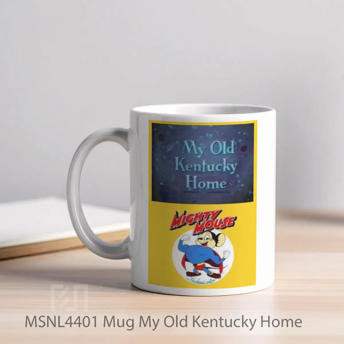 Mug My Old Kentucky Home Gelas Keramik Tema Film MSNL4401 - Tampak Kiri