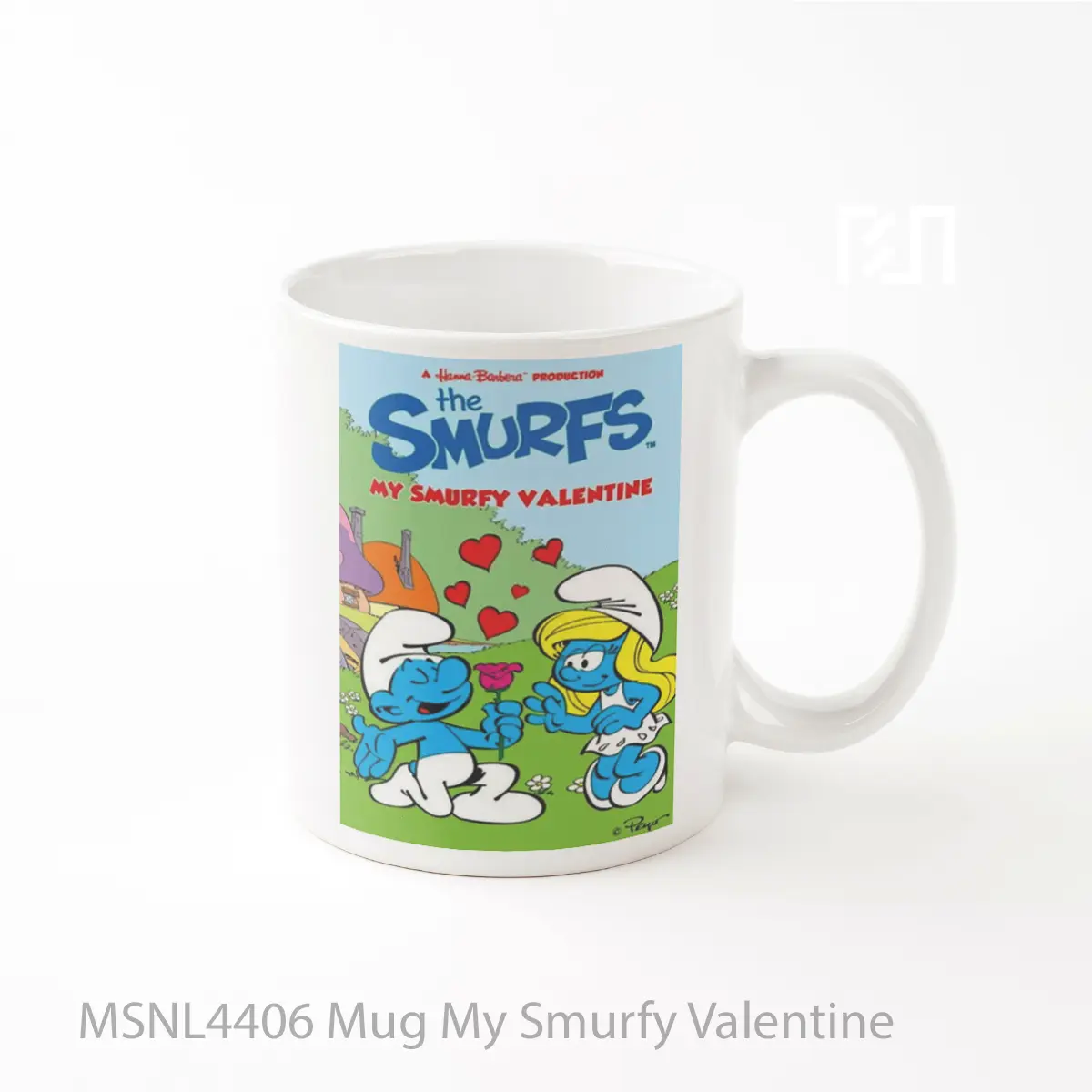 Mug My Smurfy Valentine Gelas Keramik Tema Film MSNL4406