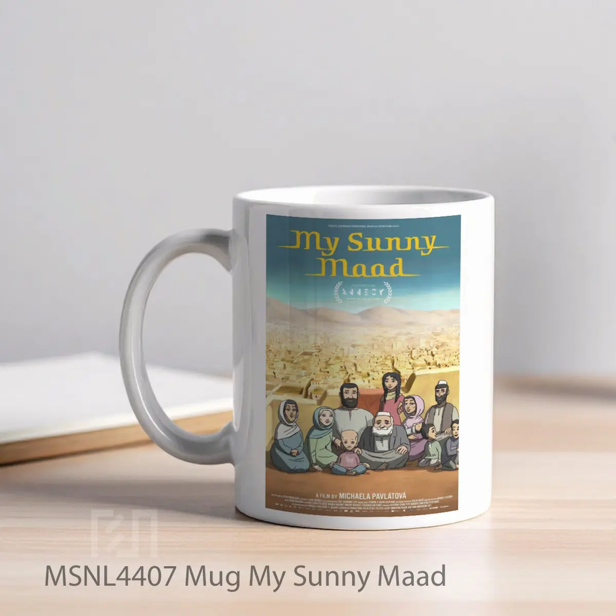 Mug My Sunny Maad Gelas Keramik Tema Film MSNL4407 - Tampak Kiri