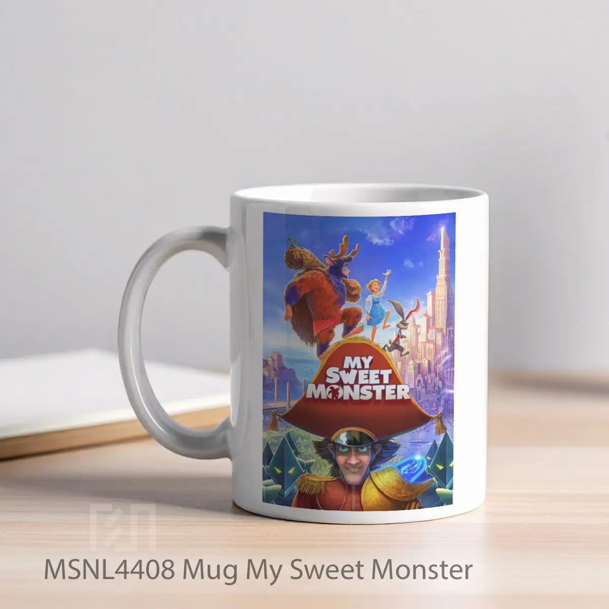Mug My Sweet Monster Gelas Keramik Tema Film MSNL4408 - Tampak Kiri