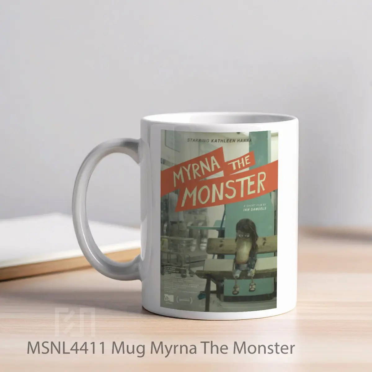Mug Myrna The Monster Gelas Keramik Tema Film MSNL4411 - Tampak Kiri
