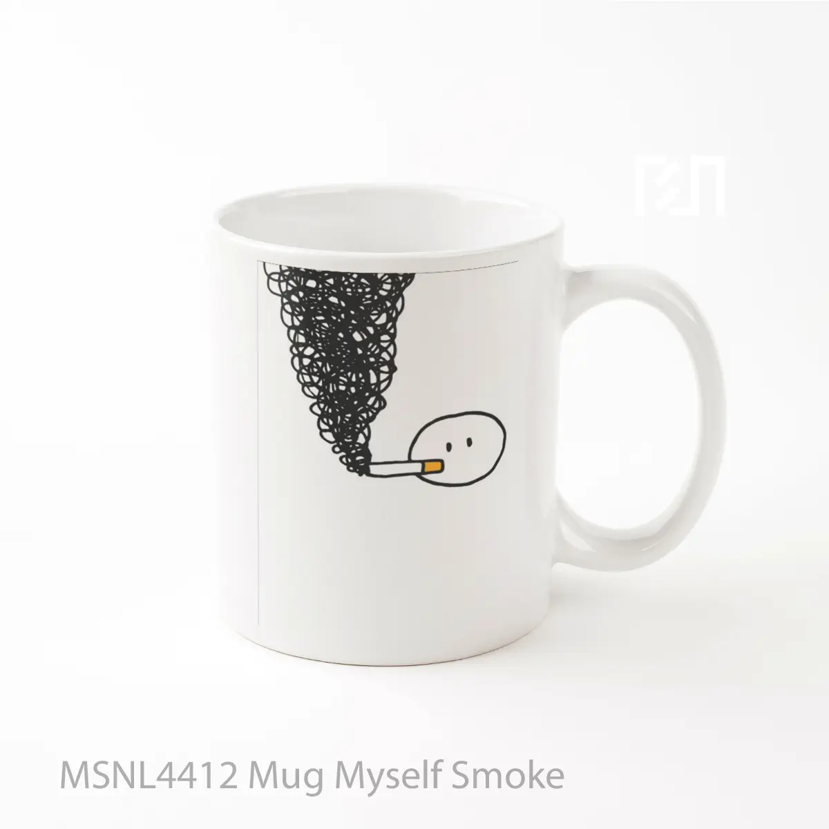 Mug Myself Smoke Gelas Keramik Tema Film MSNL4412