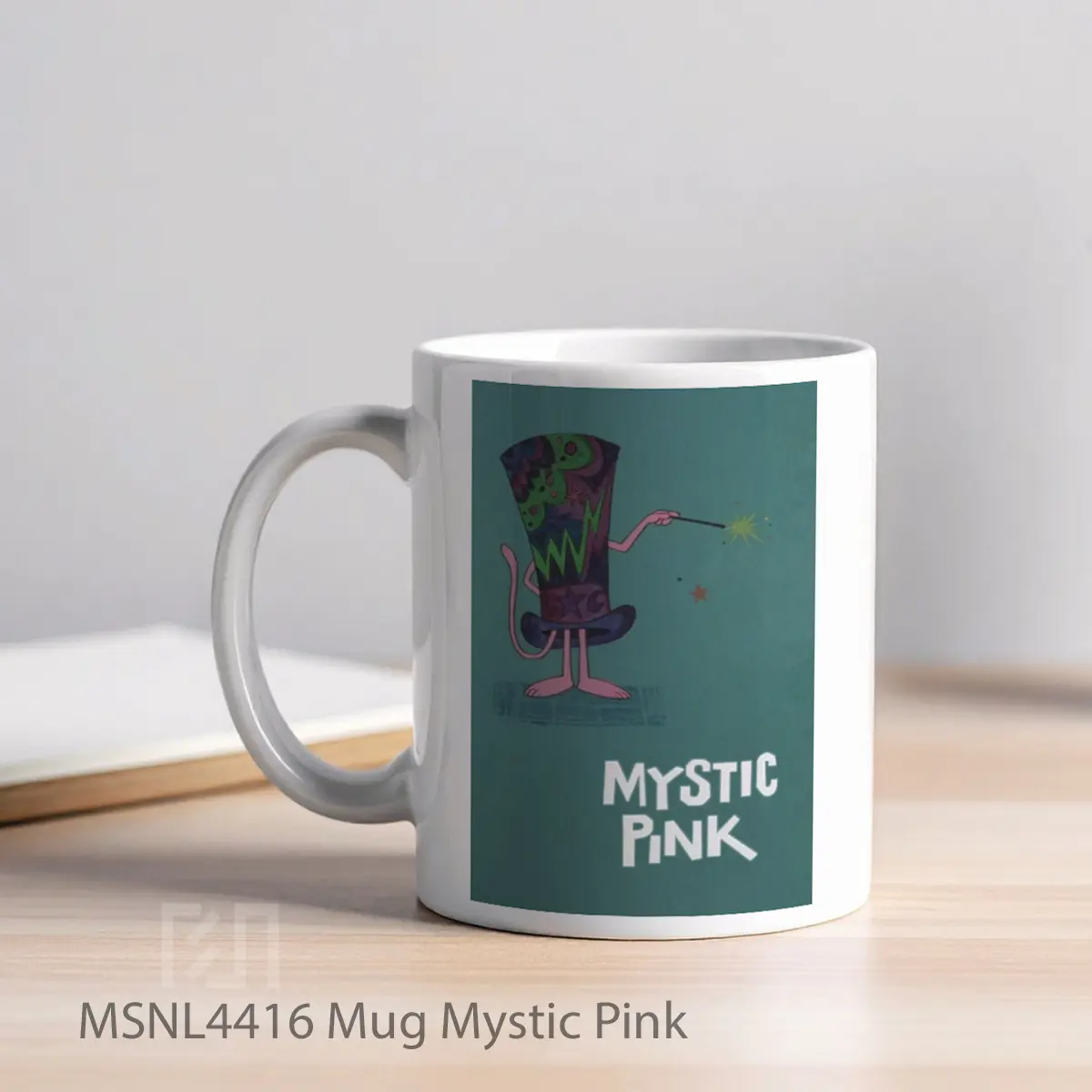 Mug Mystic Pink Gelas Keramik Tema Film MSNL4416 - Tampak Kiri