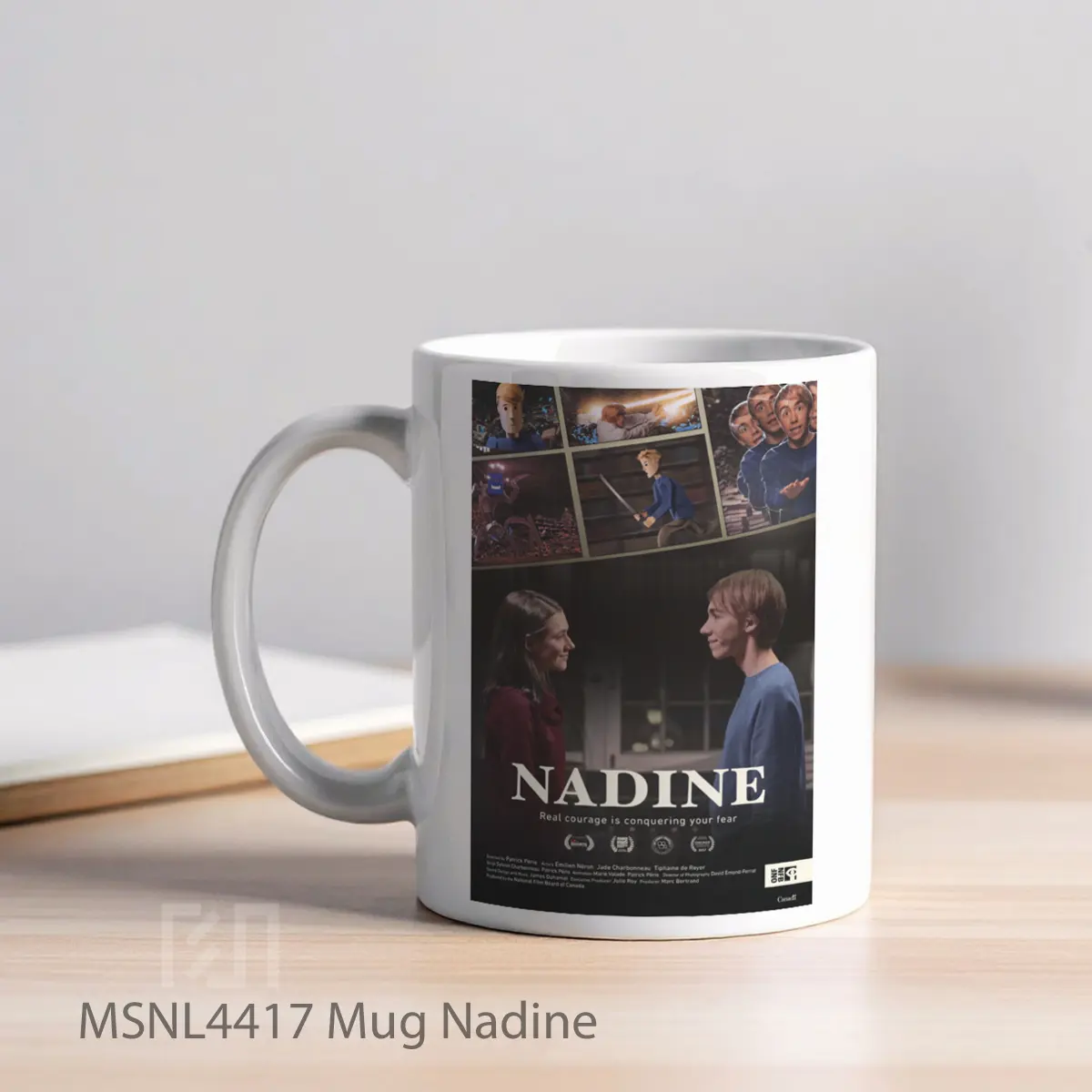 Mug Nadine Gelas Keramik Tema Film MSNL4417 - Tampak Kiri