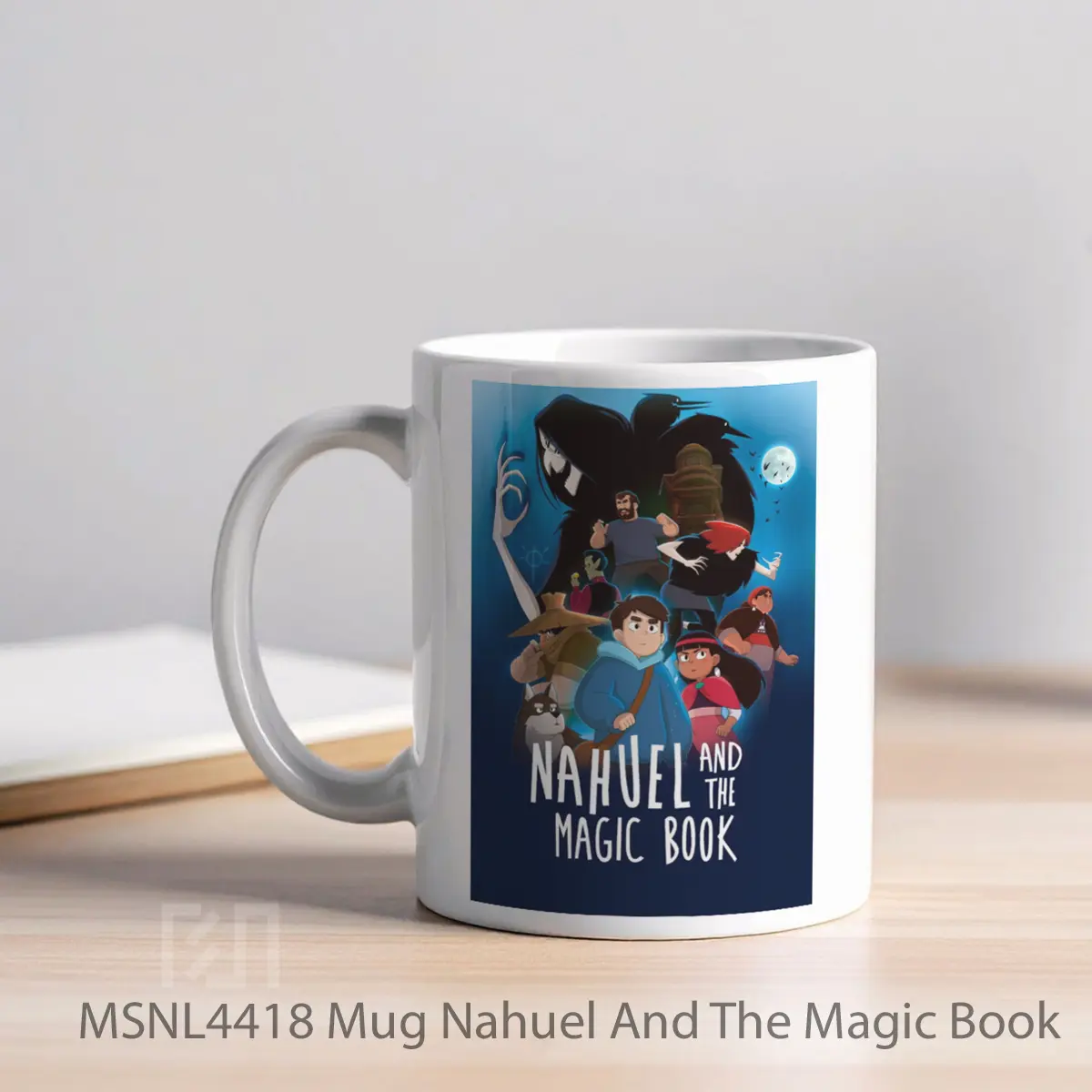 Mug Nahuel And The Magic Book Gelas Keramik Tema Film MSNL4418 - Tampak Kiri