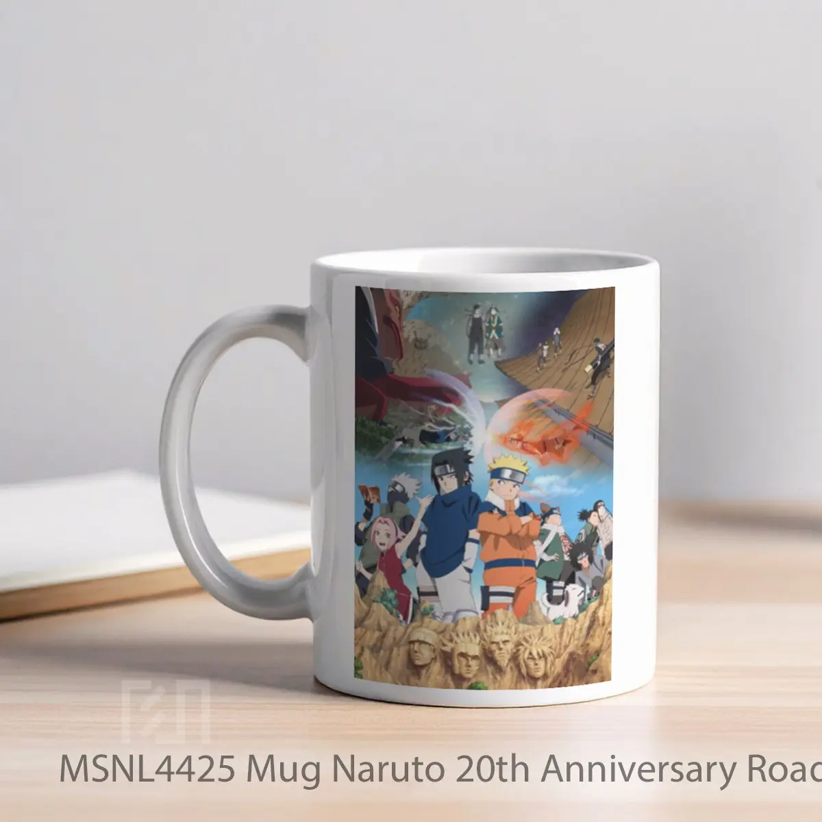 Mug Naruto 20th Anniversary Road Of Naruto Gelas Keramik Tema Film MSNL4425 - Tampak Kiri