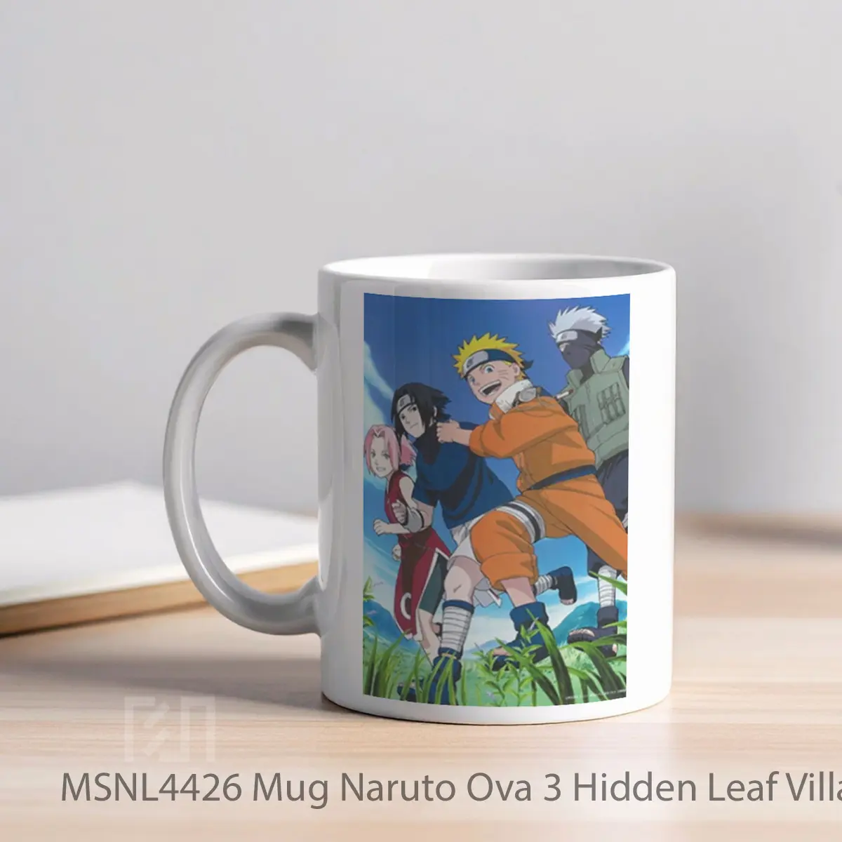 Mug Naruto Ova 3 Hidden Leaf Village Grand Sports Festival Gelas Keramik Tema Film MSNL4426 - Tampak Kiri