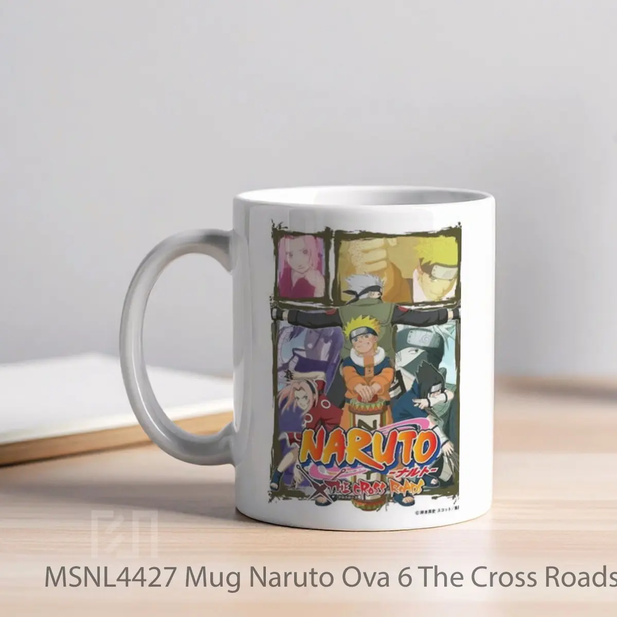 Mug Naruto Ova 6 The Cross Roads Gelas Keramik Tema Film MSNL4427 - Tampak Kiri