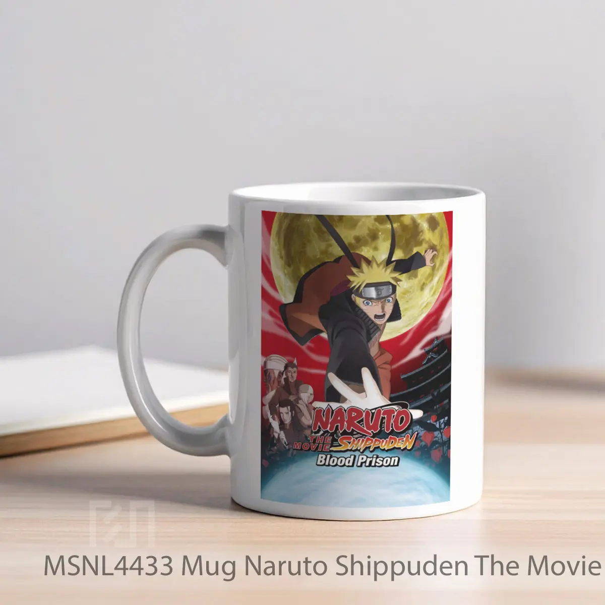 Mug Naruto Shippuden The Movie Blood Prison Gelas Keramik Tema Film MSNL4433 - Tampak Kiri