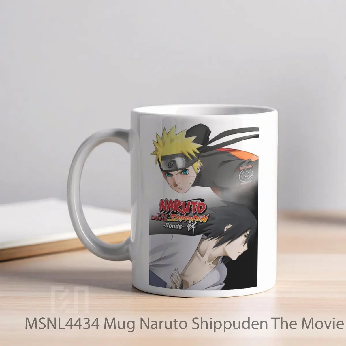 Mug Naruto Shippuden The Movie Bonds Gelas Keramik Tema Film MSNL4434 - Tampak Kiri