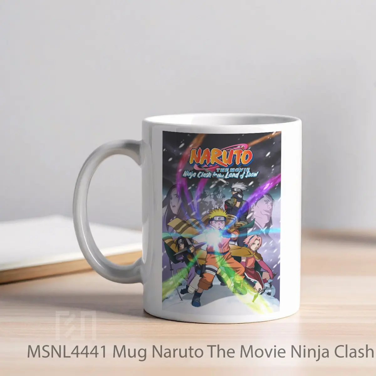 Mug Naruto The Movie Ninja Clash In The Land Of Snow Gelas Keramik Tema Film MSNL4441 - Tampak Kiri