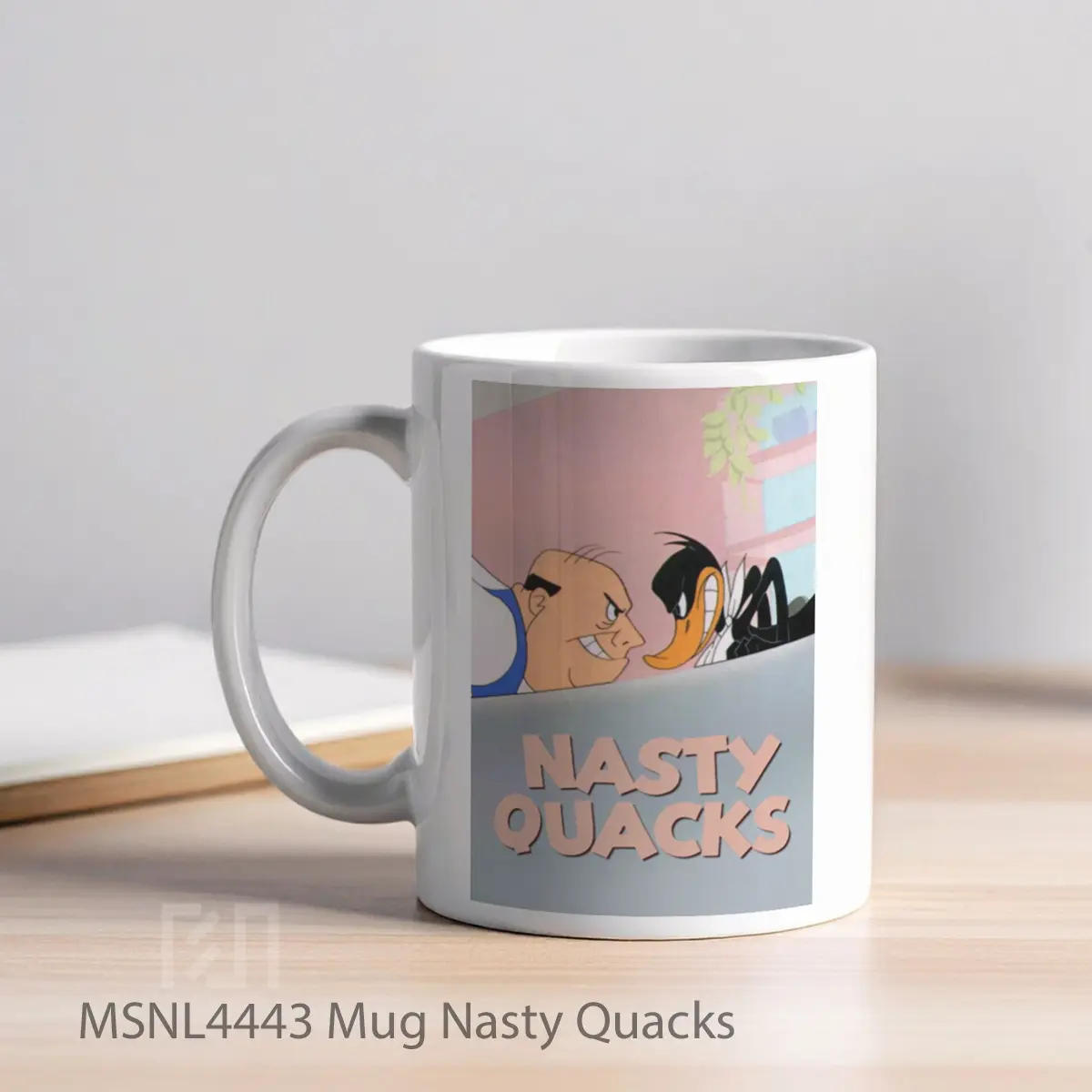 Mug Nasty Quacks Gelas Keramik Tema Film MSNL4443 - Tampak Kiri