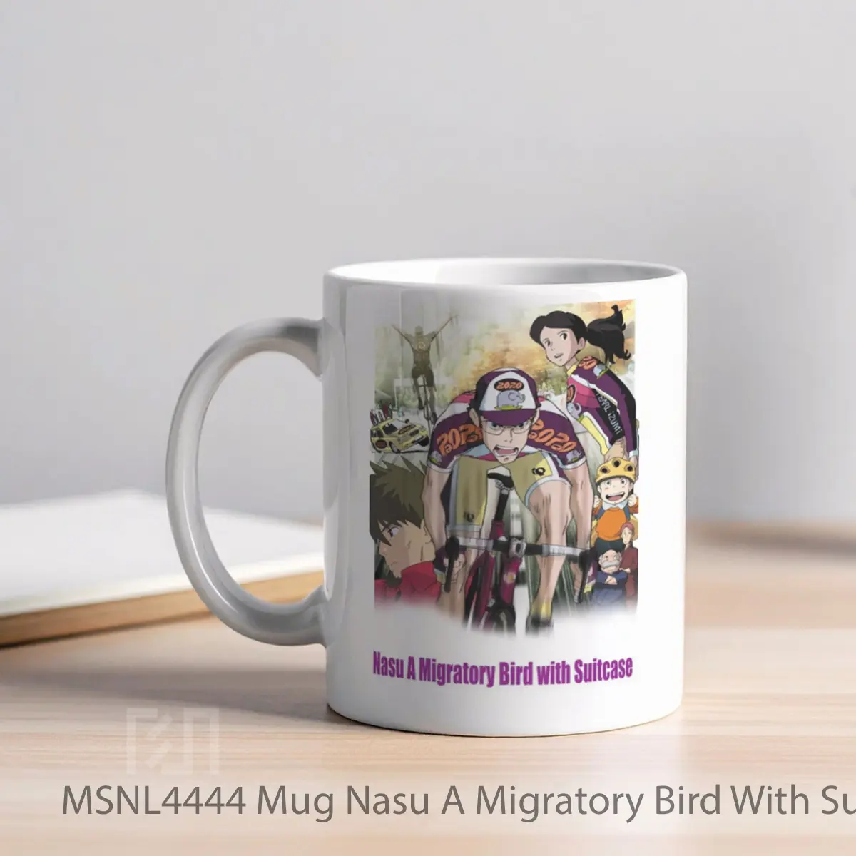 Mug Nasu A Migratory Bird With Suitcase Gelas Keramik Tema Film MSNL4444 - Tampak Kiri