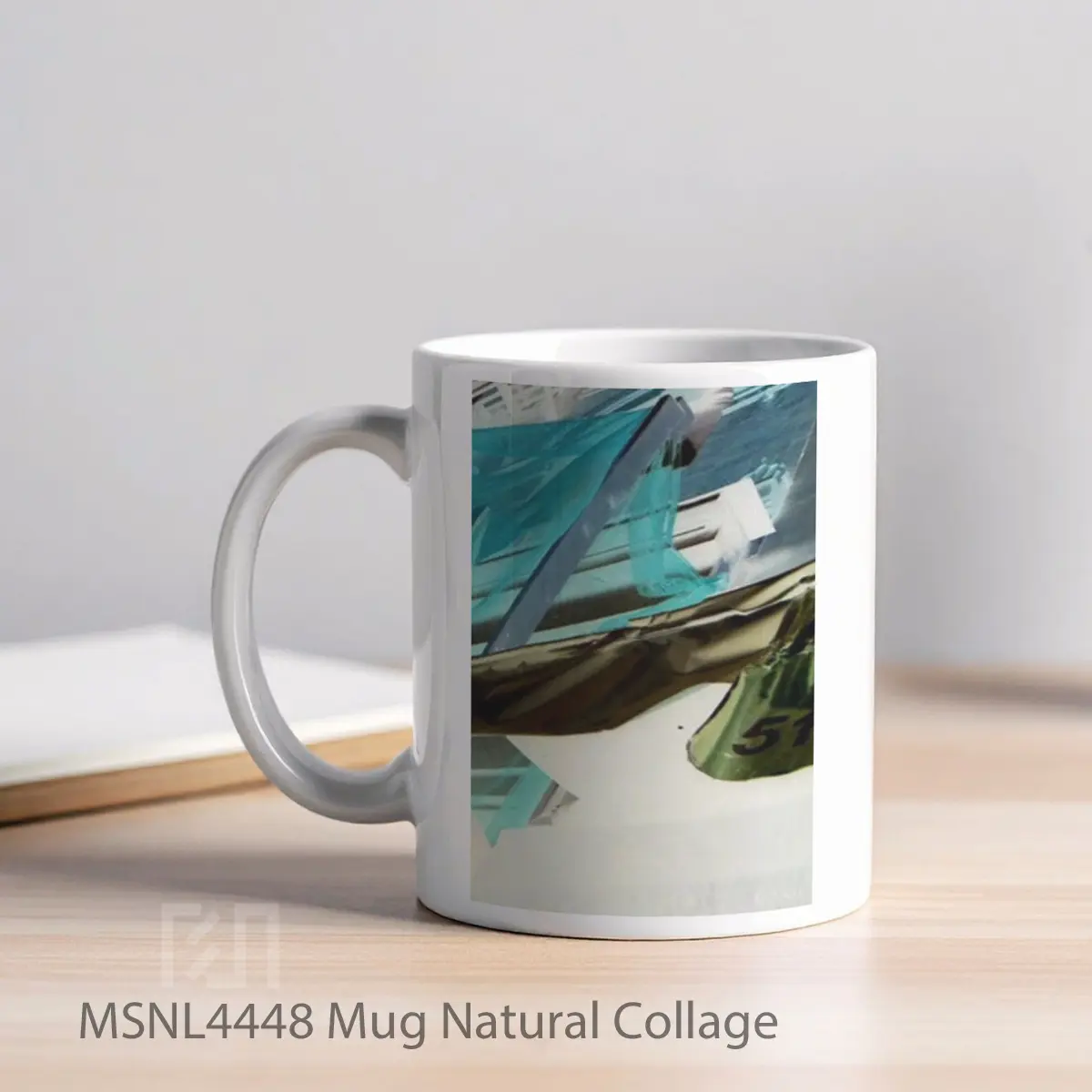 Mug Natural Collage Gelas Keramik Tema Film MSNL4448 - Tampak Kiri