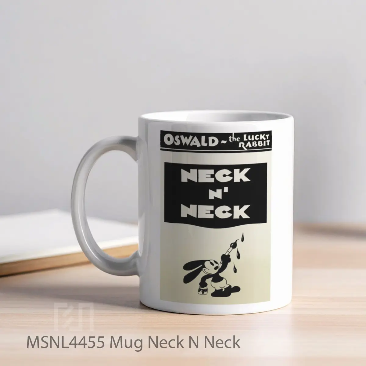 Mug Neck N Neck Gelas Keramik Tema Film MSNL4455 - Tampak Kiri