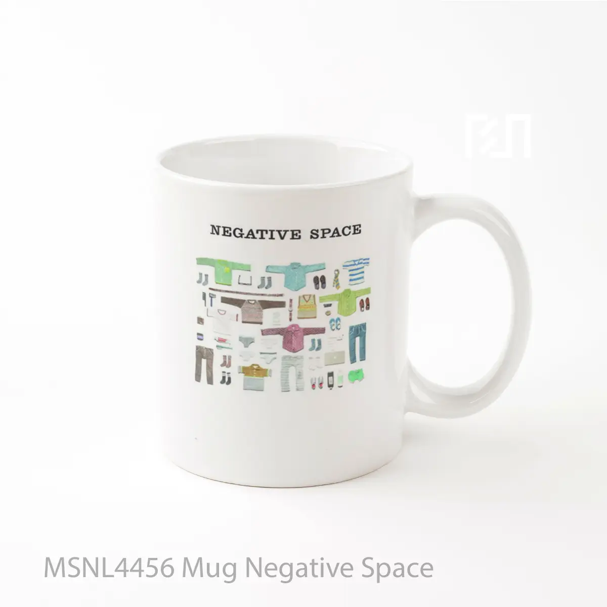 Mug Negative Space Gelas Keramik Tema Film MSNL4456