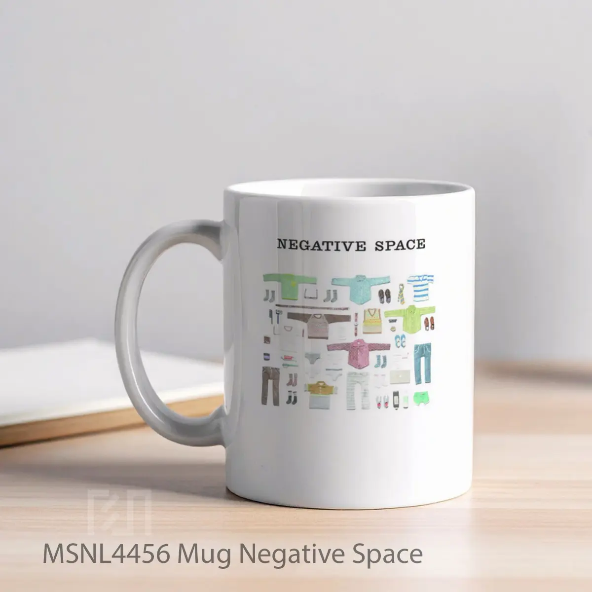 Mug Negative Space Gelas Keramik Tema Film MSNL4456 - Tampak Kiri