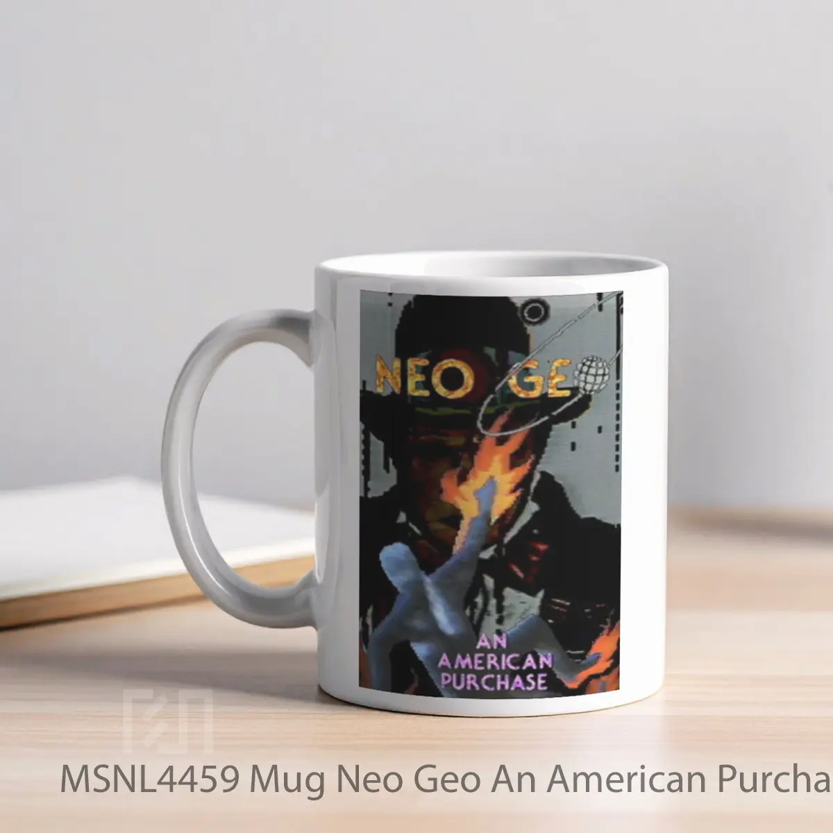 Mug Neo Geo An American Purchase Gelas Keramik Tema Film MSNL4459 - Tampak Kiri