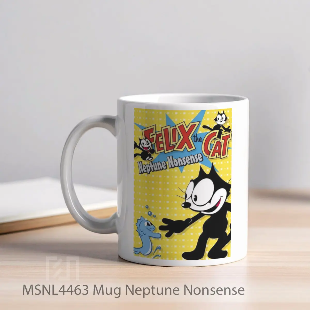 Mug Neptune Nonsense Gelas Keramik Tema Film MSNL4463 - Tampak Kiri
