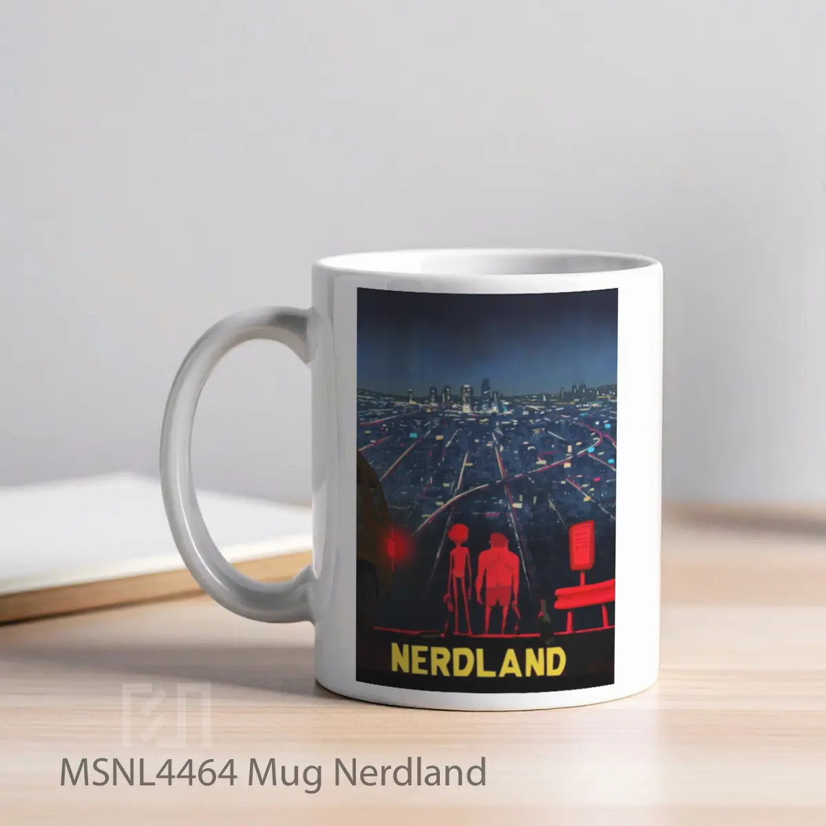 Mug Nerdland Gelas Keramik Tema Film MSNL4464 - Tampak Kiri