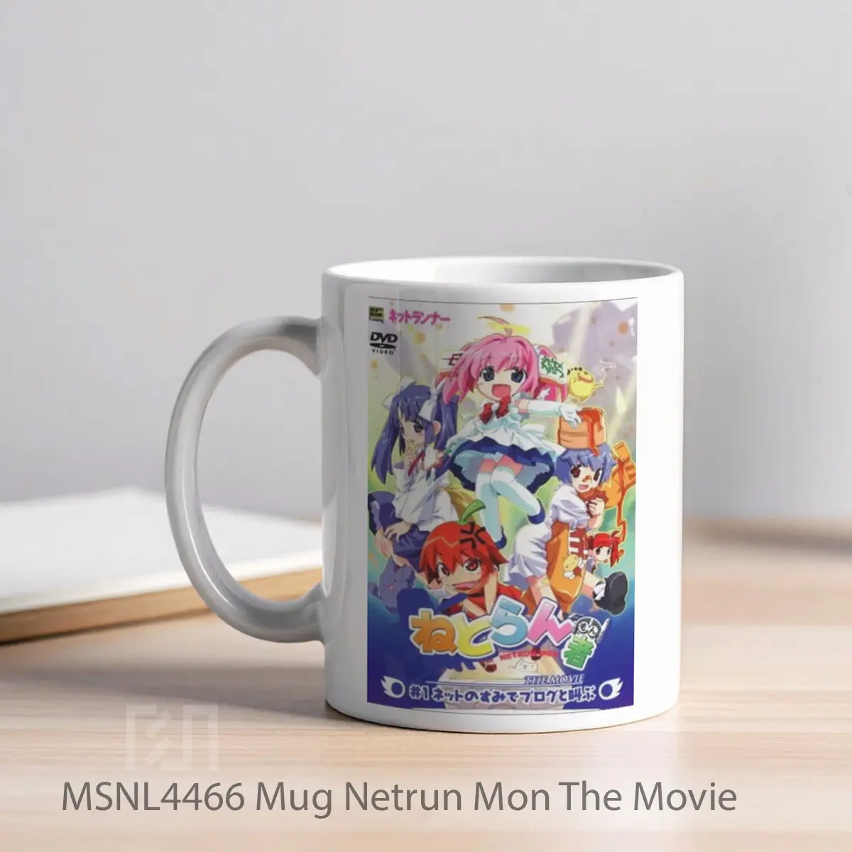 Mug Netrun Mon The Movie Gelas Keramik Tema Film MSNL4466 - Tampak Kiri