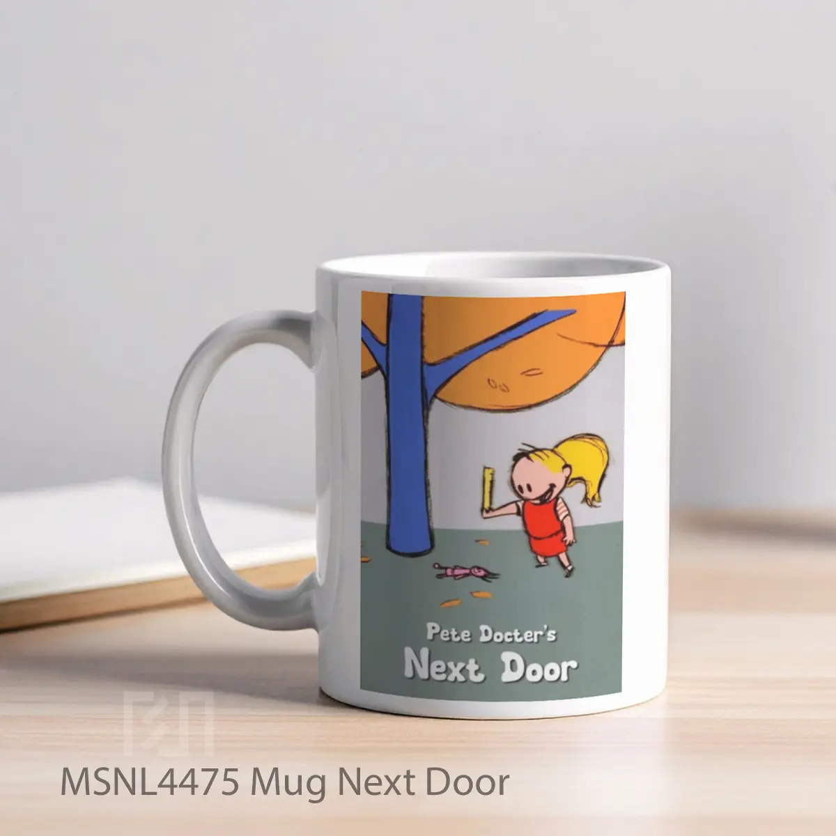 Mug Next Door Gelas Keramik Tema Film MSNL4475 - Tampak Kiri