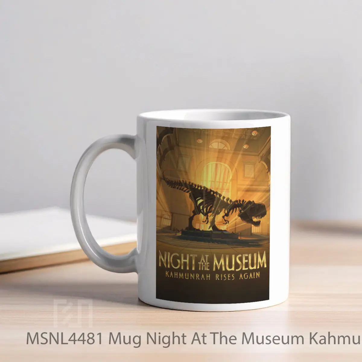 Mug Night At The Museum Kahmunrah Rises Again Gelas Keramik Tema Film MSNL4481 - Tampak Kiri