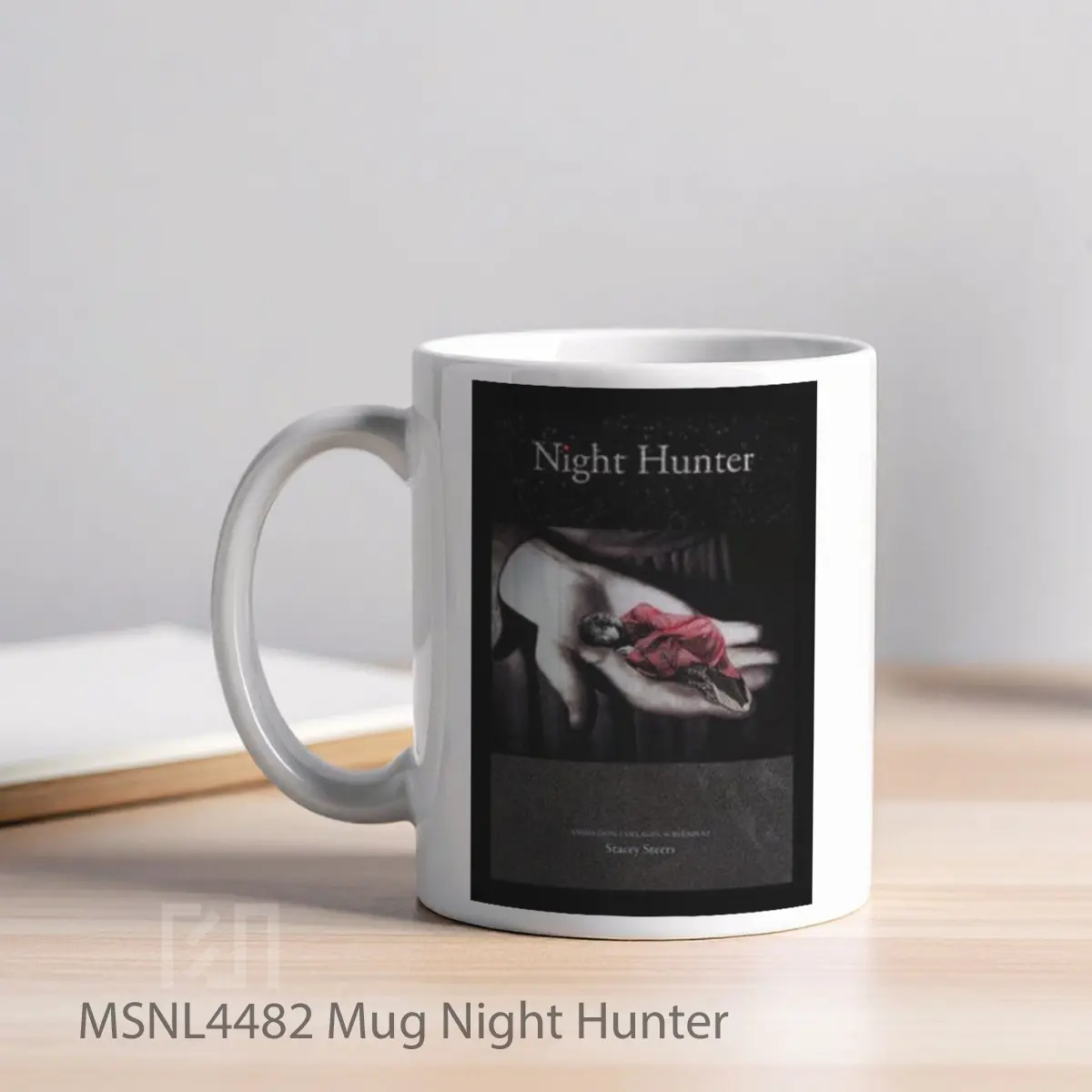 Mug Night Hunter Gelas Keramik Tema Film MSNL4482 - Tampak Kiri