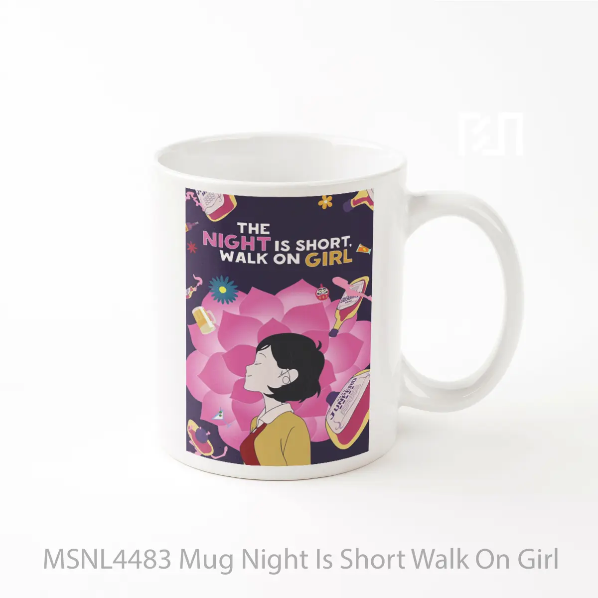 Mug Night Is Short Walk On Girl Gelas Keramik Tema Film MSNL4483