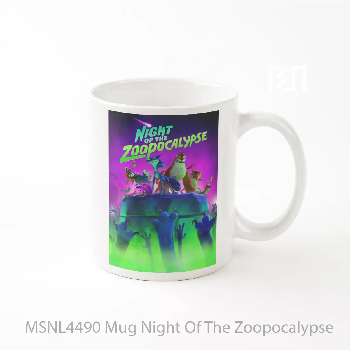 Mug Night Of The Zoopocalypse Gelas Keramik Tema Film MSNL4490