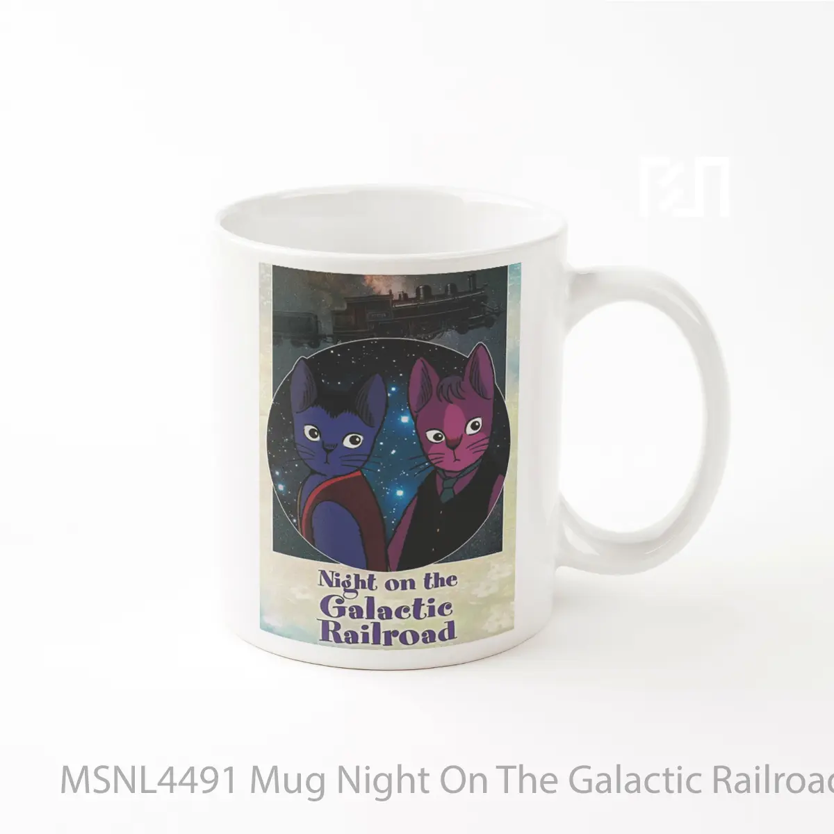 Mug Night On The Galactic Railroad Gelas Keramik Tema Film MSNL4491