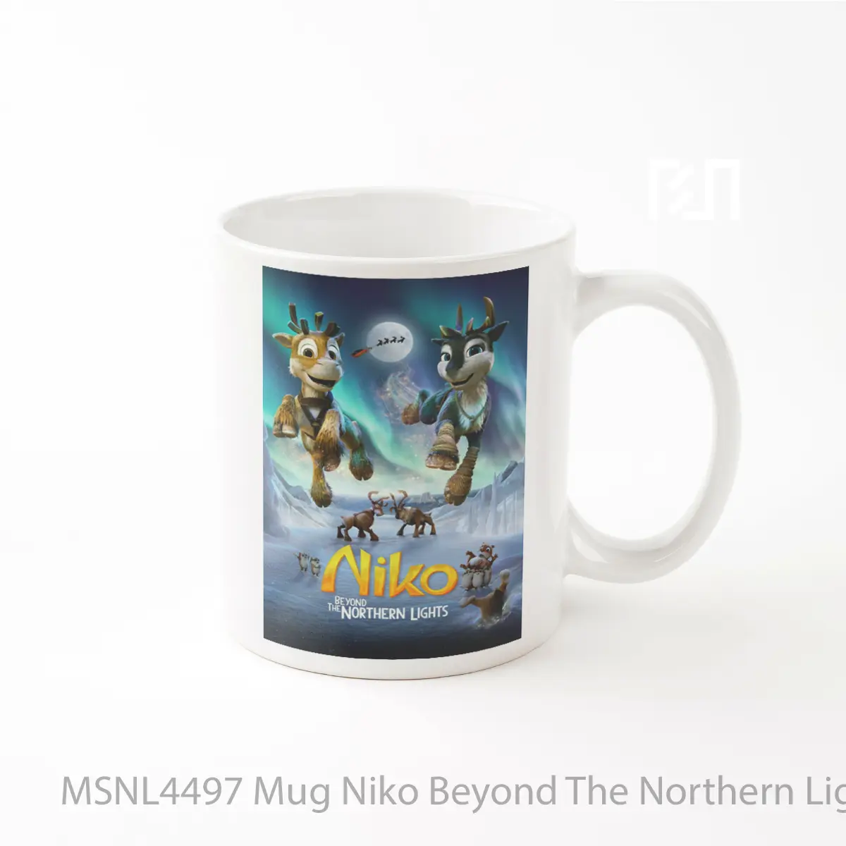 Mug Niko Beyond The Northern Lights Gelas Keramik Tema Film MSNL4497