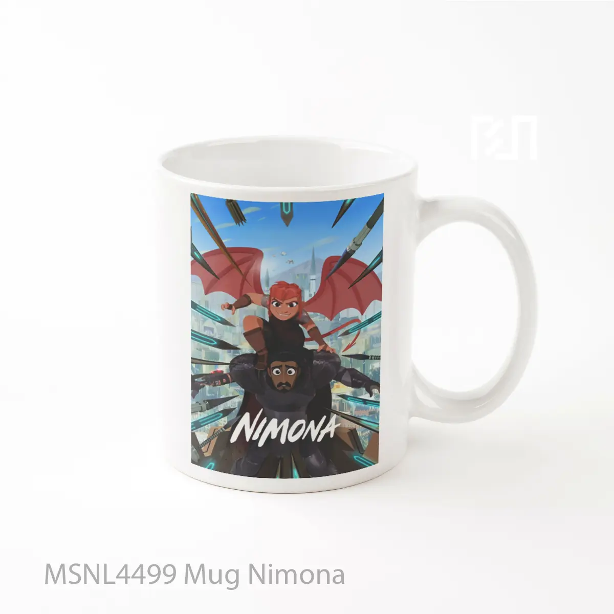 Mug Nimona Gelas Keramik Tema Film MSNL4499
