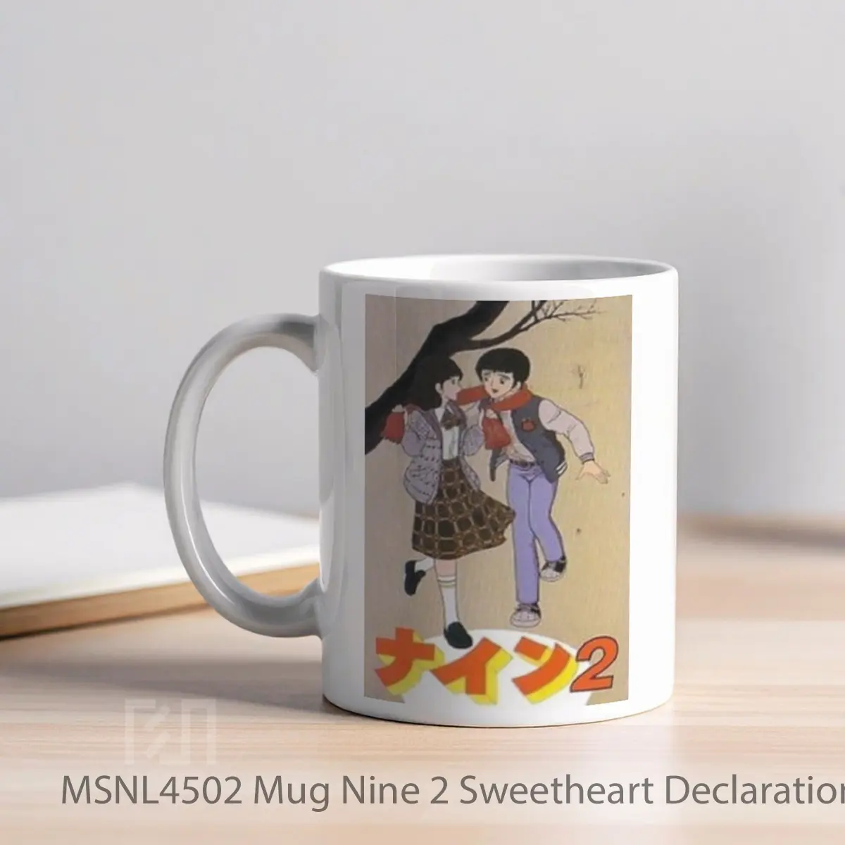 Mug Nine 2 Sweetheart Declaration Gelas Keramik Tema Film MSNL4502 - Tampak Kiri