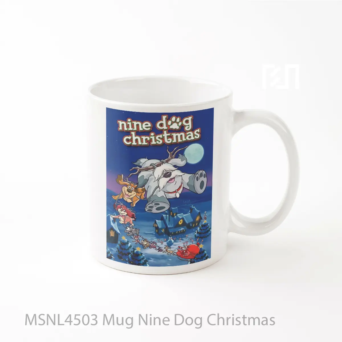 Mug Nine Dog Christmas Gelas Keramik Tema Film MSNL4503
