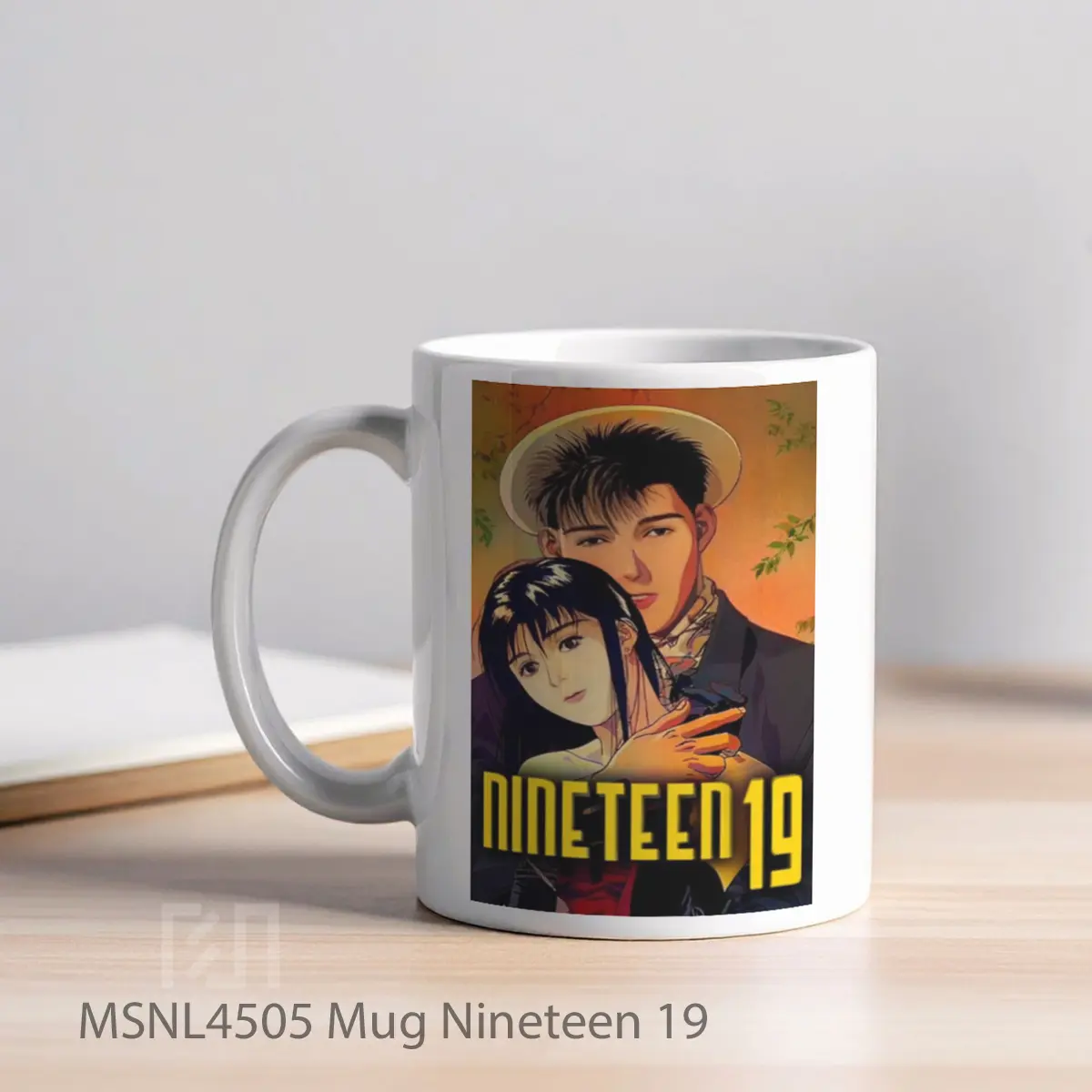 Mug Nineteen 19 Gelas Keramik Tema Film MSNL4505 - Tampak Kiri