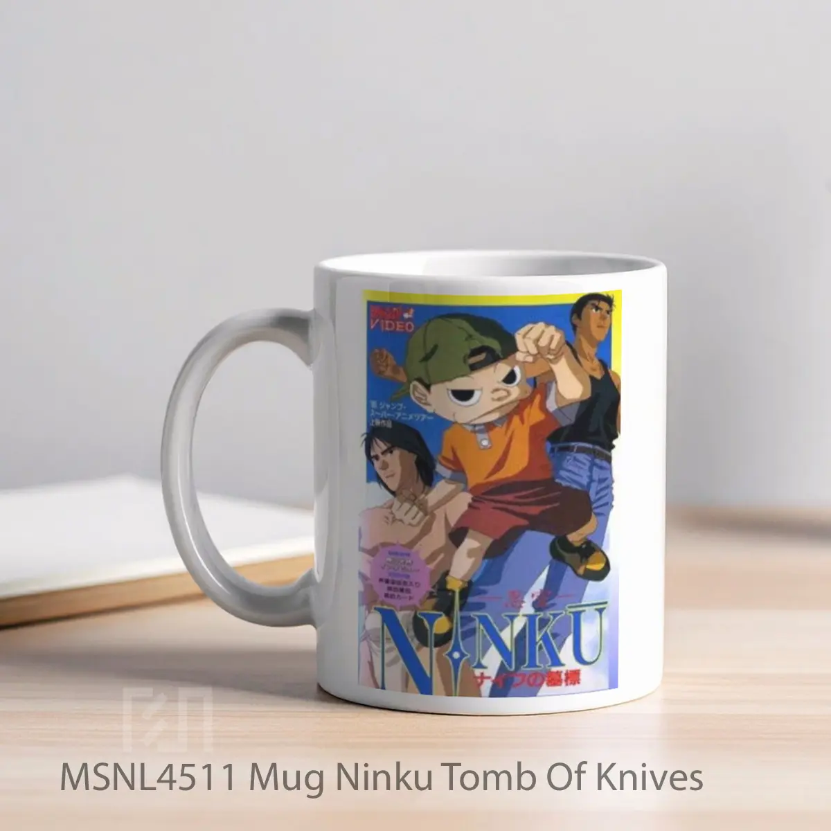 Mug Ninku Tomb Of Knives Gelas Keramik Tema Film MSNL4511 - Tampak Kiri